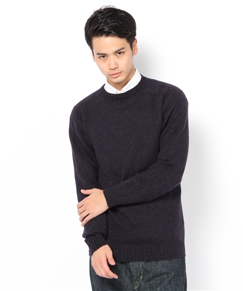 UNITED ARROWS（ユナイテッドアローズ）の「GRAY EX CAMEL C/N◆（ニット/セーター・メンズ・ベージュ/ワインレッド/イエロー/ネイビー・46/48/50/44）」の3枚目の写真