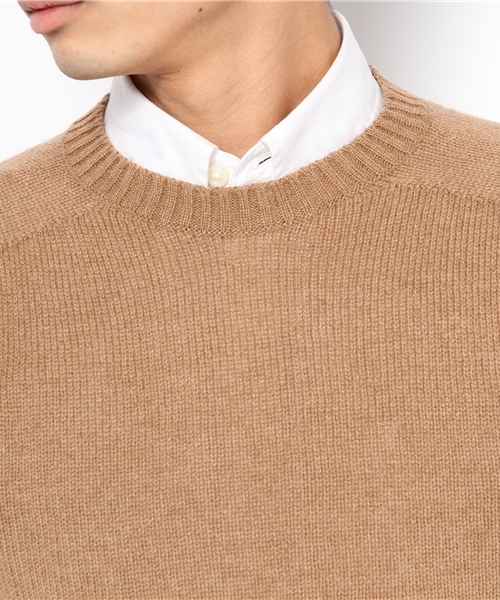 UNITED ARROWS（ユナイテッドアローズ）の「GRAY EX CAMEL C/N◆（ニット/セーター・メンズ・ベージュ/ワインレッド/イエロー/ネイビー・46/48/50/44）」の7枚目の写真