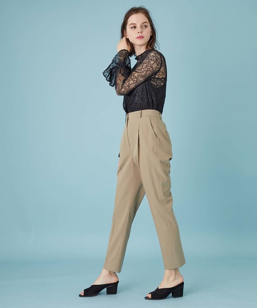 UNITED TOKYO（ユナイテッドトウキョウ）の「ウォッシャブルパンツ（その他パンツ・レディース・ブラック/ベージュ/ピンク/グリーン/グレー・1/2）」の11枚目の写真