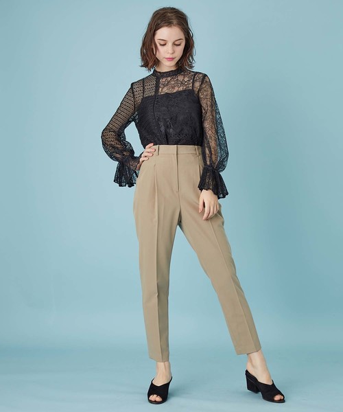 UNITED TOKYO（ユナイテッドトウキョウ）の「ウォッシャブルパンツ（その他パンツ・レディース・ブラック/ベージュ/ピンク/グリーン/グレー・1/2）」の12枚目の写真