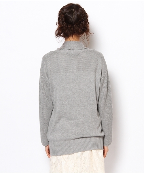 Jewel Changes（ジュエルチェンジズ）の「JOC TCL/C Wマエ ショール カーディガン / ダブルボタン（カーディガン/ボレロ・レディース・グレー/ナチュラル・フリー）」の5枚目の写真