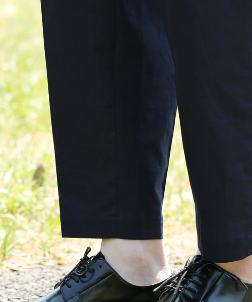 JUNRED（ジュンレッド）の「綿麻インボックスワイドアンクルパンツ（その他パンツ・メンズ・ベージュ/ネイビー・L/M/S）」の6枚目の写真