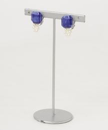 【irodori】circle パール earring(青)