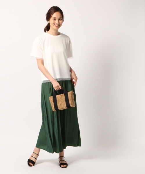 GLOBAL WORK（グローバルワーク）の「ウェーブサテンスカーチョ/796624（その他パンツ・レディース・アイボリー/ネイビー/ブラック/グリーン・FREE）」の6枚目の写真