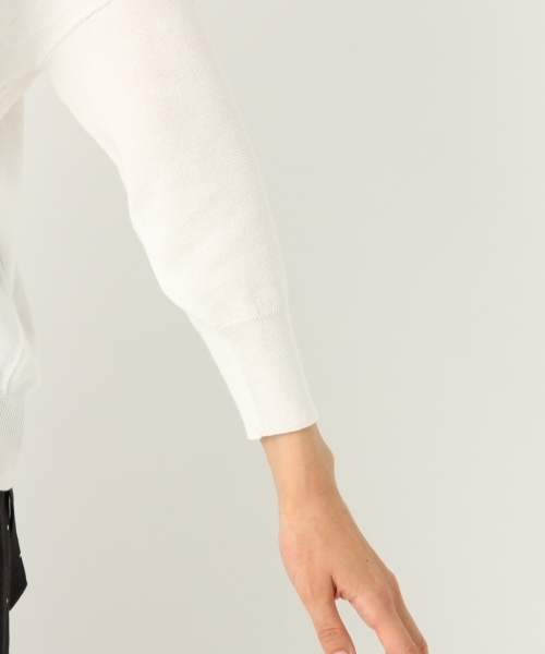 A part by（アパートバイ）の「洗濯機で洗えるUVカットニット/12GACEガーターVニット6S 798624（ニット/セーター・レディース・ホワイト/ライトグリーン/ネイビー/ライトパープル・FREE）」の14枚目の写真