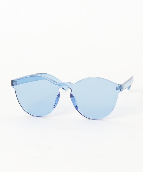 WEGO（ウィゴー）の「WEGO/カラースケルトンタイプサングラス（サングラス・メンズ・ブラック/ブルー/ブラウン/ピンク/パープル/ホワイト系その他・FREE）」の4枚目の写真