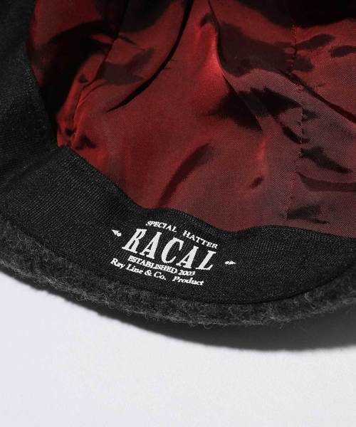 MR.OLIVE(ミスターオリーブ)の「RACAL×MR.OLIVE COLLABORATION / 8 PARTS MELTON CASQUETTE(キャスケット・メンズ・チャコールグレー/ブラック/ブラウン・FREE)」の8枚目の写真