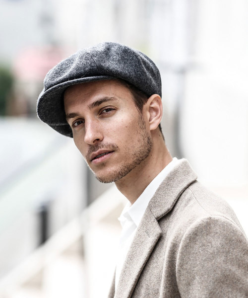 MR.OLIVE(ミスターオリーブ)の「RACAL×MR.OLIVE COLLABORATION / 8 PARTS MELTON CASQUETTE(キャスケット・メンズ・チャコールグレー/ブラック/ブラウン・FREE)」の12枚目の写真