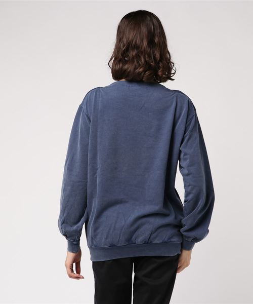 VENCEEXCHANGE(ヴァンスエクスチェンジ)の「ピグメントオフショルプルオーバー(Tシャツ/カットソー・レディース・ネイビー/オフホワイト/ピンク・M)」の5枚目の写真