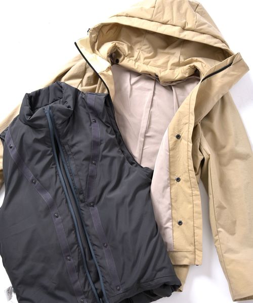 SHIPS(シップス)の「SU: 【TECH】 3wayマウンテンパーカー(マウンテンパーカー・メンズ・ベージュ/ネイビー/オリーブ・SMALL/MEDIUM/LARGE)」の7枚目の写真