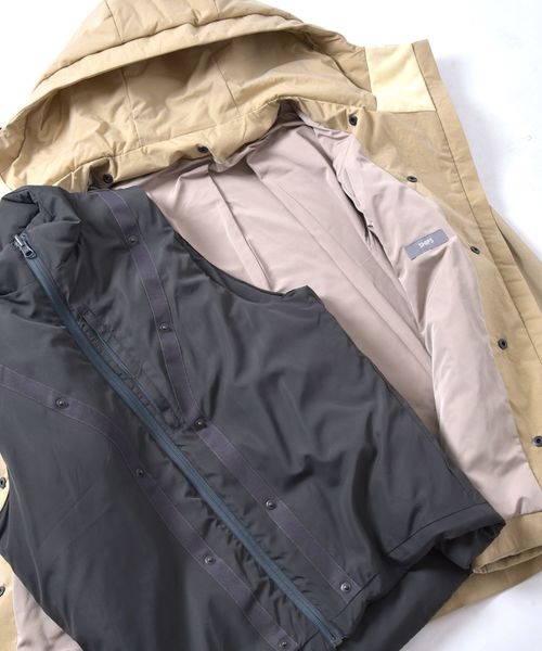 SHIPS(シップス)の「SU: 【TECH】 3wayマウンテンパーカー(マウンテンパーカー・メンズ・ベージュ/ネイビー/オリーブ・SMALL/MEDIUM/LARGE)」の6枚目の写真