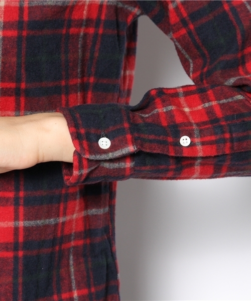 BEAUTY&YOUTH UNITED ARROWS（ビューティーアンドユースユナイテッドアローズ）の「BYBC GYMPHLEX ネルチェックシャツ（シャツ/ブラウス・レディース・ブラック/レッド/ネイビー・12）」の8枚目の写真