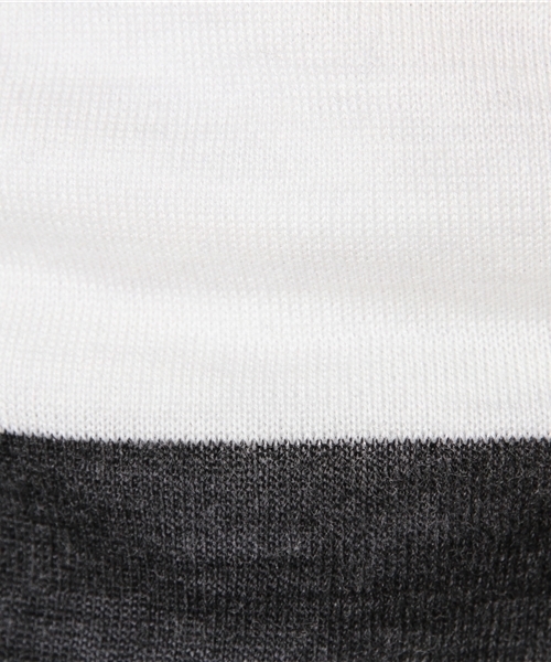 BEAUTY&YOUTH UNITED ARROWS（ビューティーアンドユースユナイテッドアローズ）の「BY パネル カラー レイヤード クルーネック カットソー◆（ニット/セーター・メンズ・グレー/コバルトブルー/ネイビー・SMALL/MEDIUM/LARGE/X-LARGE）」の10枚目の写真