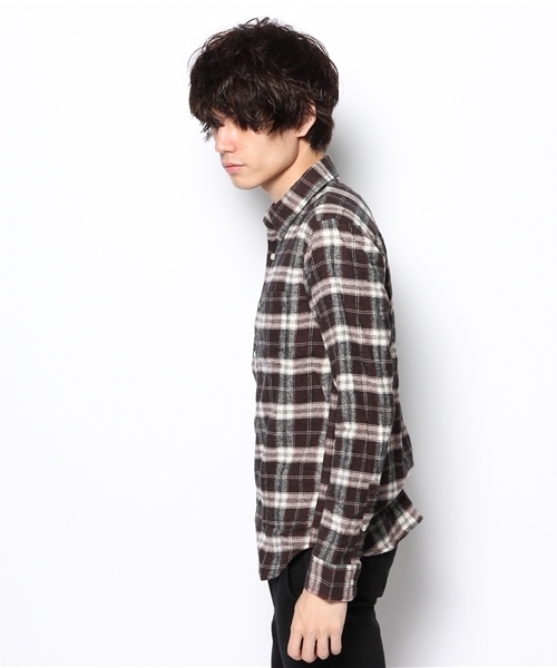 CASPER JOHN(キャスパージョン)の「ネル/チェック ワーク シャツ(シャツ/ブラウス・メンズ・ワイン/ネイビー/ブラウン/レッド/ホワイト・LARGE/MEDIUM)」の7枚目の写真