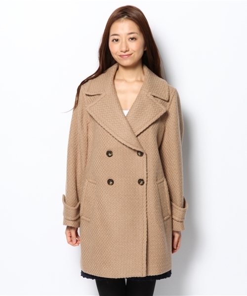 Soareak(ソアリーク)の「ロービングコクーンコート(ステンカラーコート・レディース・ブラック/ベージュ/ブルー・MEDIUM)」の4枚目の写真