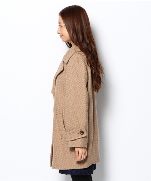 Soareak(ソアリーク)の「ロービングコクーンコート(ステンカラーコート・レディース・ブラック/ベージュ/ブルー・MEDIUM)」の5枚目の写真