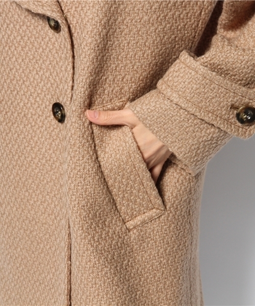 Soareak(ソアリーク)の「ロービングコクーンコート(ステンカラーコート・レディース・ブラック/ベージュ/ブルー・MEDIUM)」の10枚目の写真