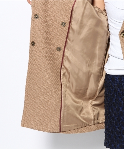 Soareak(ソアリーク)の「ロービングコクーンコート(ステンカラーコート・レディース・ブラック/ベージュ/ブルー・MEDIUM)」の12枚目の写真