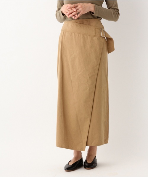 A part by（アパートバイ）の「Cサスツキラップマキシスカート 828879（スカート・レディース・ブラック/ベージュ/カーキ・MEDIUM/LARGE）」の2枚目の写真