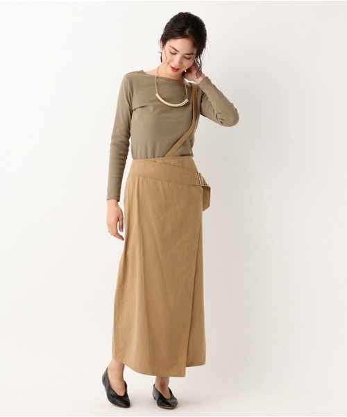 A part by（アパートバイ）の「Cサスツキラップマキシスカート 828879（スカート・レディース・ブラック/ベージュ/カーキ・MEDIUM/LARGE）」の13枚目の写真