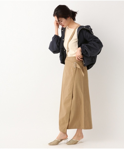 A part by（アパートバイ）の「Cサスツキラップマキシスカート 828879（スカート・レディース・ブラック/ベージュ/カーキ・MEDIUM/LARGE）」の15枚目の写真