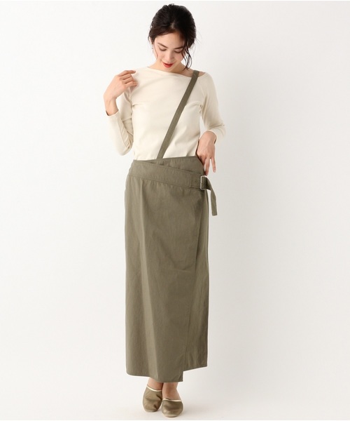 A part by（アパートバイ）の「Cサスツキラップマキシスカート 828879（スカート・レディース・ブラック/ベージュ/カーキ・MEDIUM/LARGE）」の9枚目の写真