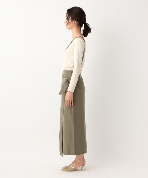 A part by（アパートバイ）の「Cサスツキラップマキシスカート 828879（スカート・レディース・ブラック/ベージュ/カーキ・MEDIUM/LARGE）」の11枚目の写真