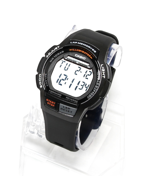 CASIO(カシオ)の「SPORTS GEAR / WS-1000H-1AJF(デジタル腕時計・メンズ・ブラック×グレー・FREE)」の2枚目の写真