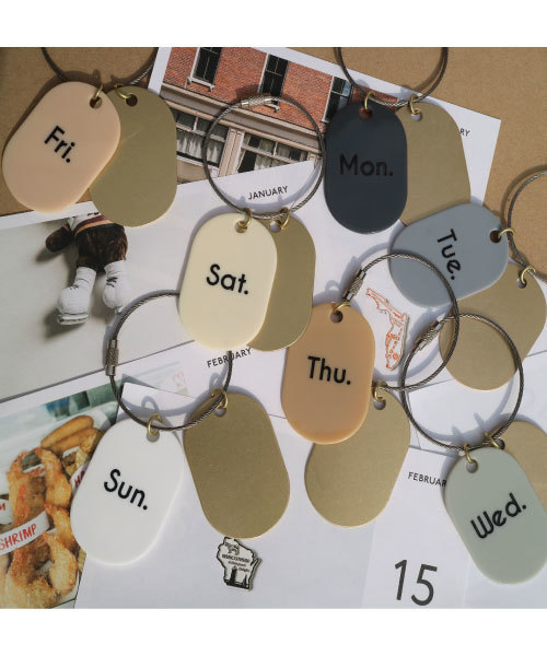 tone(トーン)の「【KuKuLu TOKYO】Weekly KeyRing(キーホルダー・レディース・その他1/その他2/その他3/その他5/その他6/その他7/その他4・FREE)」の16枚目の写真
