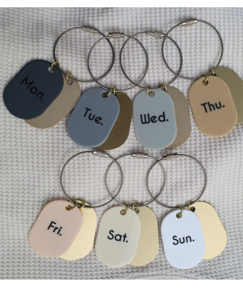 tone(トーン)の「【KuKuLu TOKYO】Weekly KeyRing(キーホルダー・レディース・その他1/その他2/その他3/その他5/その他6/その他7/その他4・FREE)」の15枚目の写真