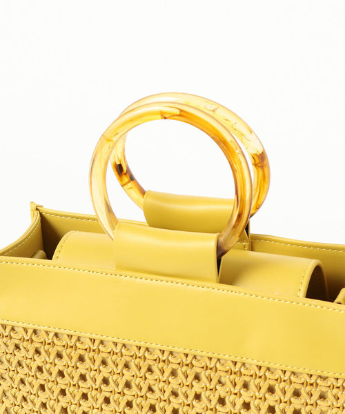 Ray BEAMS（レイビームス）の「Ray BEAMS / メッシュ アクリル ハンドルバッグ（ショルダーバッグ・レディース・ホワイト/クリーム・ONE SIZE）」の11枚目の写真