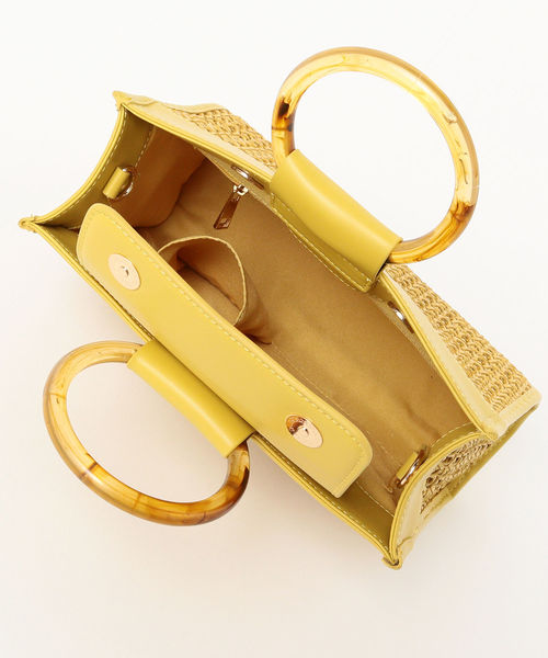 Ray BEAMS（レイビームス）の「Ray BEAMS / メッシュ アクリル ハンドルバッグ（ショルダーバッグ・レディース・ホワイト/クリーム・ONE SIZE）」の9枚目の写真