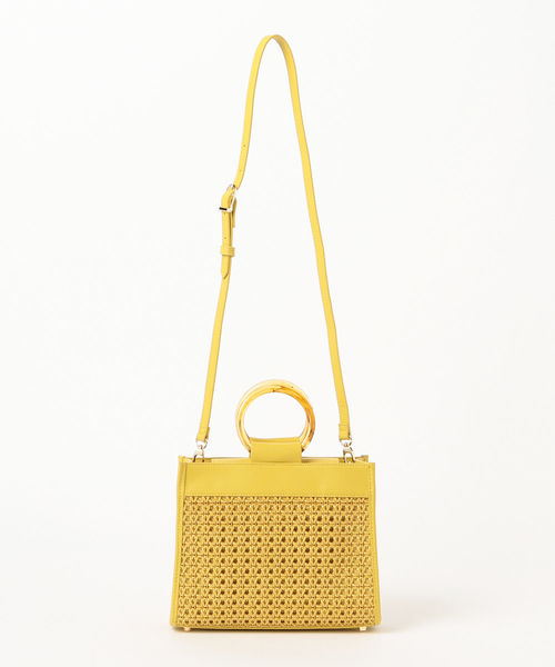 Ray BEAMS（レイビームス）の「Ray BEAMS / メッシュ アクリル ハンドルバッグ（ショルダーバッグ・レディース・ホワイト/クリーム・ONE SIZE）」の22枚目の写真