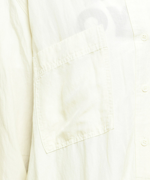 DouDou（ドゥドゥ）の「麻レーヨンBIGシャツ（シャツ/ブラウス・レディース・ブラック/ベージュ/アイボリー・FREE）」の14枚目の写真