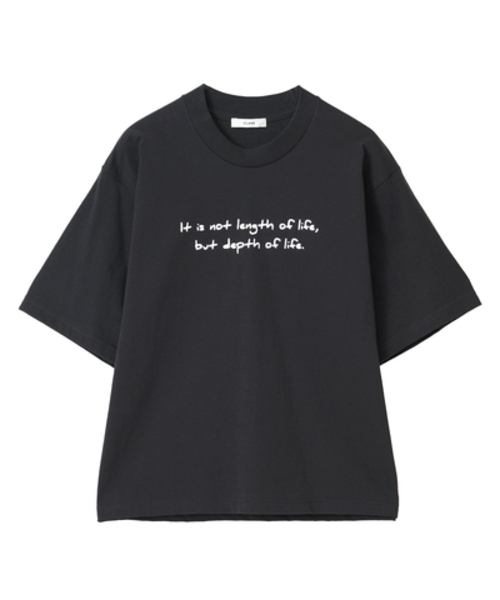 CLANE（クラネ）の「【CLANE】ハンドライティング Tシャツ 16105-1201（Tシャツ/カットソー・レディース・ホワイト/ブラック・FREE）」の6枚目の写真
