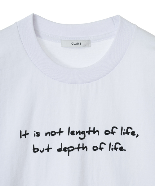 CLANE（クラネ）の「【CLANE】ハンドライティング Tシャツ 16105-1201（Tシャツ/カットソー・レディース・ホワイト/ブラック・FREE）」の10枚目の写真