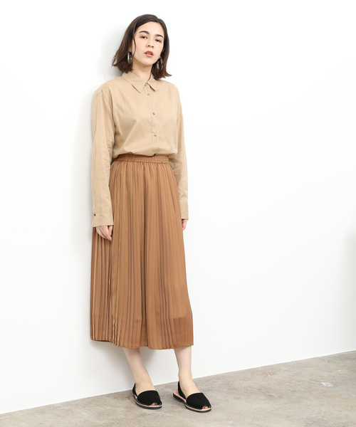 SALON adam et rope'（サロン アダム エ ロペ）の「コットン麻ローンシャツ（シャツ/ブラウス・レディース・ベージュ/オレンジ・FREE）」の11枚目の写真