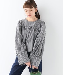 JOURNAL STANDARD | 【TOIT VOLANT】BABYDOLL OVER SIZE CUFF:ギンガムブラウス(シャツ/ブラウス)