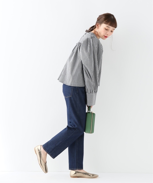 JOURNAL STANDARD(ジャーナルスタンダード)の「【TOIT VOLANT】BABYDOLL OVER SIZE CUFF:ギンガムブラウス(シャツ/ブラウス・レディース・ブラック・MEDIUM)」の16枚目の写真