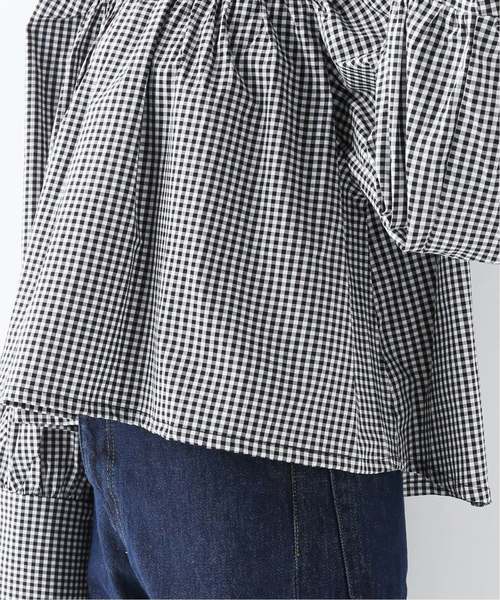JOURNAL STANDARD(ジャーナルスタンダード)の「【TOIT VOLANT】BABYDOLL OVER SIZE CUFF:ギンガムブラウス(シャツ/ブラウス・レディース・ブラック・MEDIUM)」の19枚目の写真