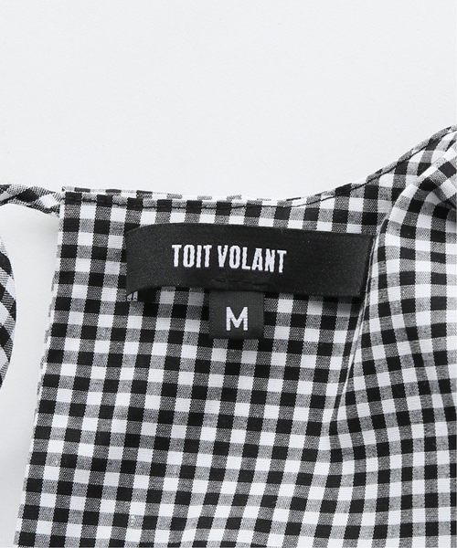 JOURNAL STANDARD(ジャーナルスタンダード)の「【TOIT VOLANT】BABYDOLL OVER SIZE CUFF:ギンガムブラウス(シャツ/ブラウス・レディース・ブラック・MEDIUM)」の7枚目の写真