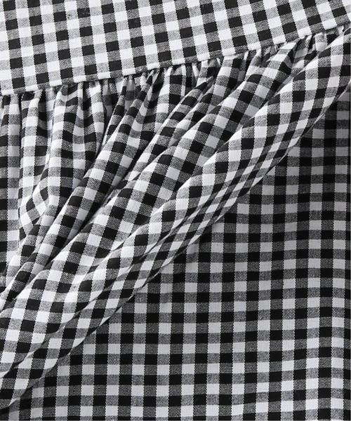 JOURNAL STANDARD(ジャーナルスタンダード)の「【TOIT VOLANT】BABYDOLL OVER SIZE CUFF:ギンガムブラウス(シャツ/ブラウス・レディース・ブラック・MEDIUM)」の10枚目の写真