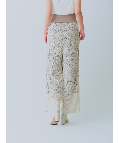 TEVALT（ヴァレット）の「レースニット テレコ2wayワイドパンツ 65070（その他パンツ・レディース・キナリ/ブラック・38）」の14枚目の写真