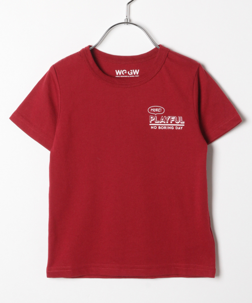 GLOBAL WORK(グローバルワーク)の「【キッズ】グラフィックプリントTシャツ半袖/842210(Tシャツ/カットソー・キッズ・ワインレッド/ホワイト/ネイビー/ブラウン・XX-LARGE/MEDIUM/LARGE/X-LARGE/SMALL)」の1枚目の写真