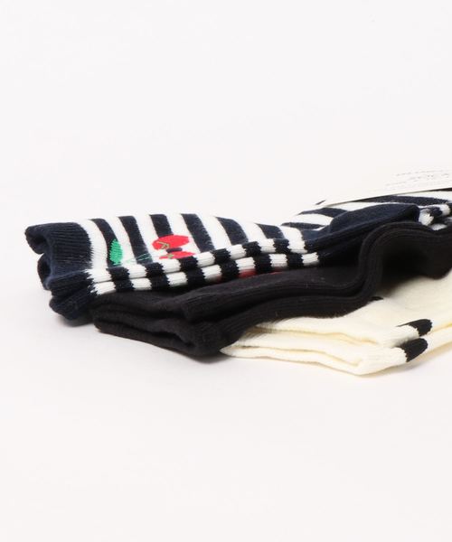 GLOBAL WORK（グローバルワーク）の「【キッズ】ガールズクルーソックス【3足セット】/840520（ソックス/靴下・キッズ・その他1/その他2・SMALL/MEDIUM/LARGE）」の3枚目の写真