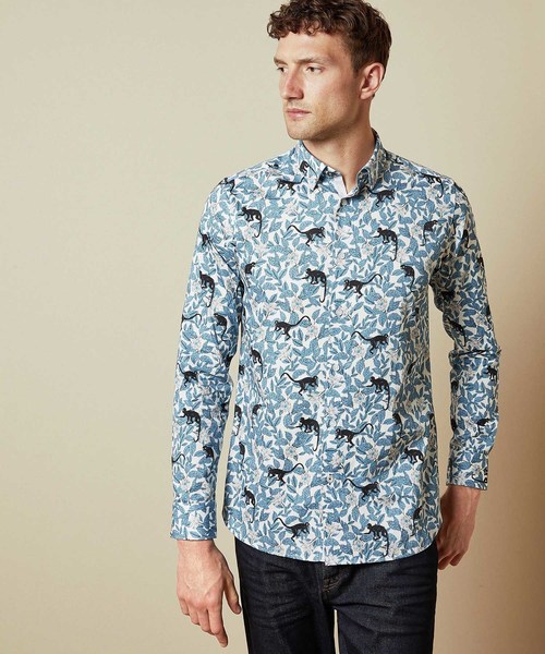 Ted Baker(テッドベーカー)の「YEUX ボタニカルxモンキープリント 長袖シャツ(シャツ/ブラウス)」|ホワイト