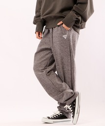 OUTDOOR ニット 裏フリース ボンディング 暖か リラックス イージー トラックパンツ