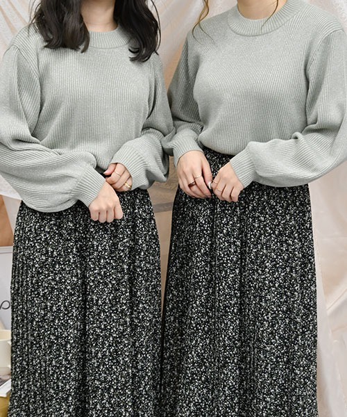 PairPair（ペアペア）の「袖ボリュームラメニット（ニット/セーター・レディース・ライトグリーン/ピンク系その他/ライトベージュ・FREE）」の2枚目の写真