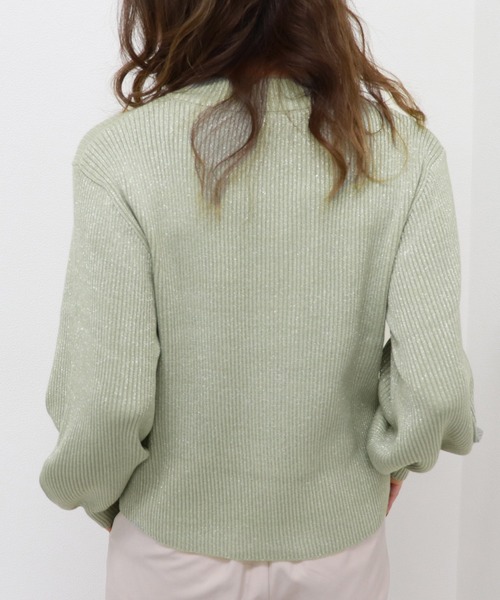 PairPair（ペアペア）の「袖ボリュームラメニット（ニット/セーター・レディース・ライトグリーン/ピンク系その他/ライトベージュ・FREE）」の16枚目の写真