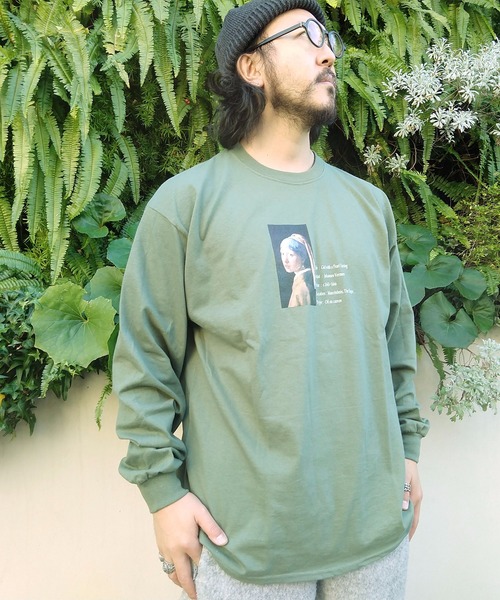 THE MORNING AFTER（ザ モーニング アフター）の「[ ART ] Johannes Vermeer  長袖Ｔシャツ（Tシャツ/カットソー・メンズ・ホワイト/ブラック/グリーン・MEDIUM/LARGE）」の3枚目の写真